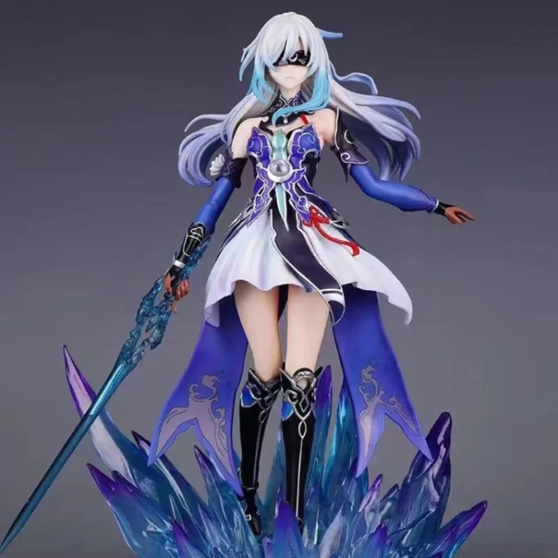 New Product Anime Honkai Star Rail Jingliu Image Detachable Eye Mask Model Statue Desktop Decoration Collection Gifts view 4
