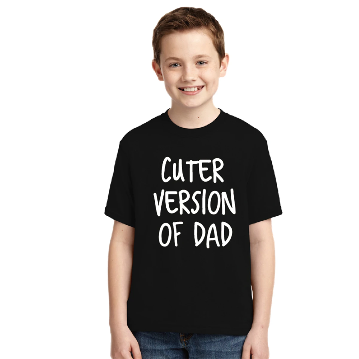 

Cuter Version Of Dad Child Funny Shirt Summer Style Kid's 100% Cotton T-Shirt Baby Boutique Tee Top Shirt Gift