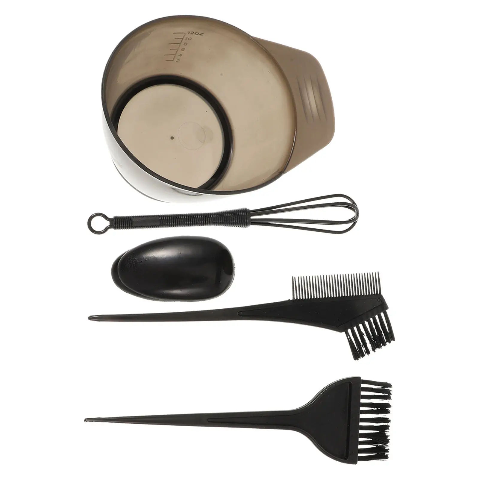 1Set Hair Dyeing Kit Professional Tinting Tool Brush Comb Set for Home Salon Styling Practice Hair Coloring Tool