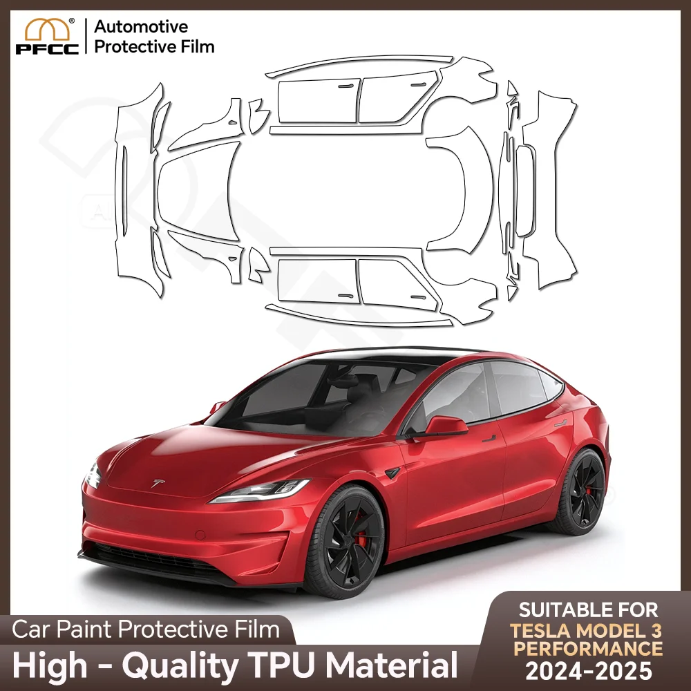 

PPF Paint Protection Film for Tesla M3 Highland 2024 8.5thick Pre-Cut Car Clear TPU PPF Kit Transparent Sticker Auto Decal