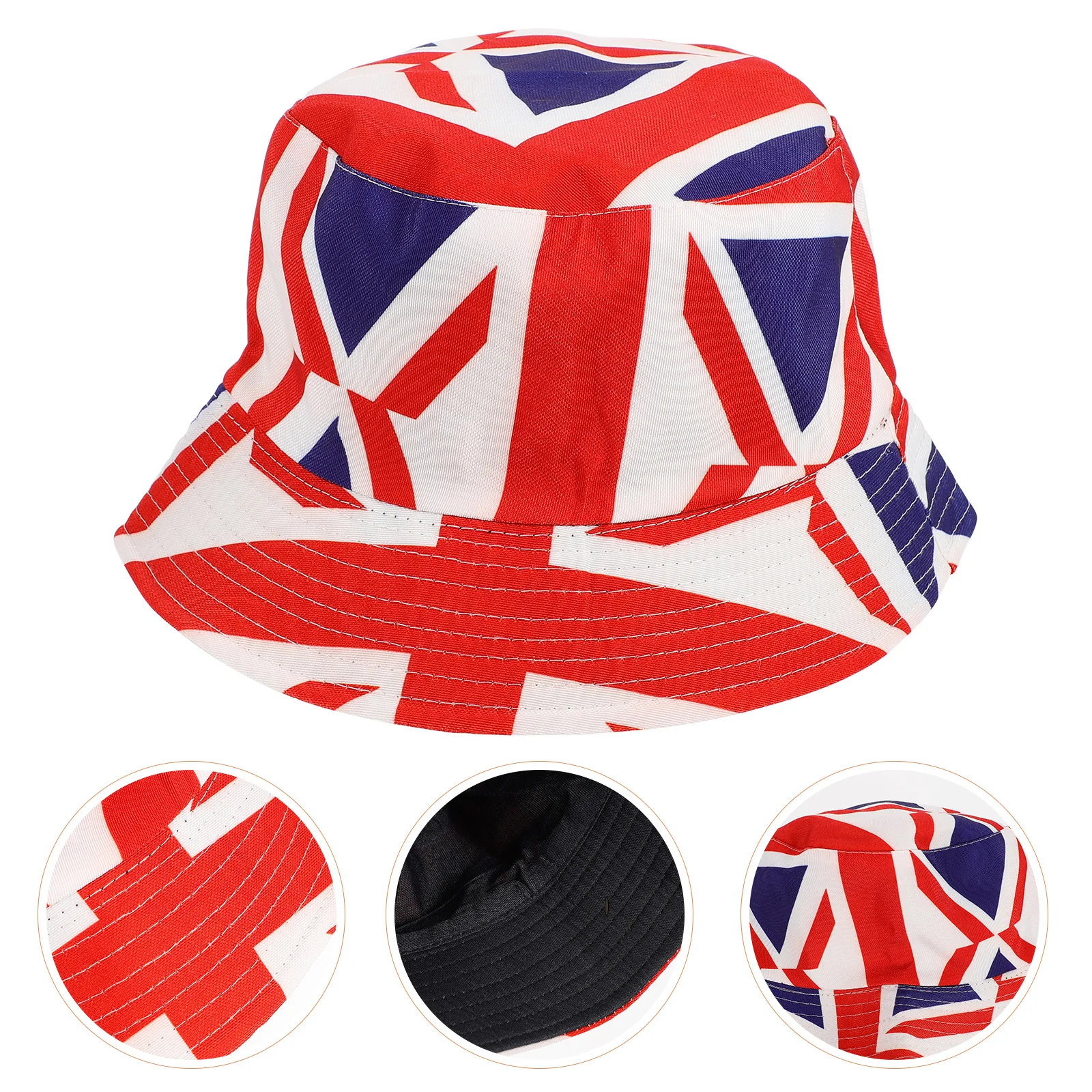 

British Flag Fisherman Hat Bucket Hats for Men Women Sun Protection Outdoor Summer Beach Travel Cotton Lightweight PortableWide
