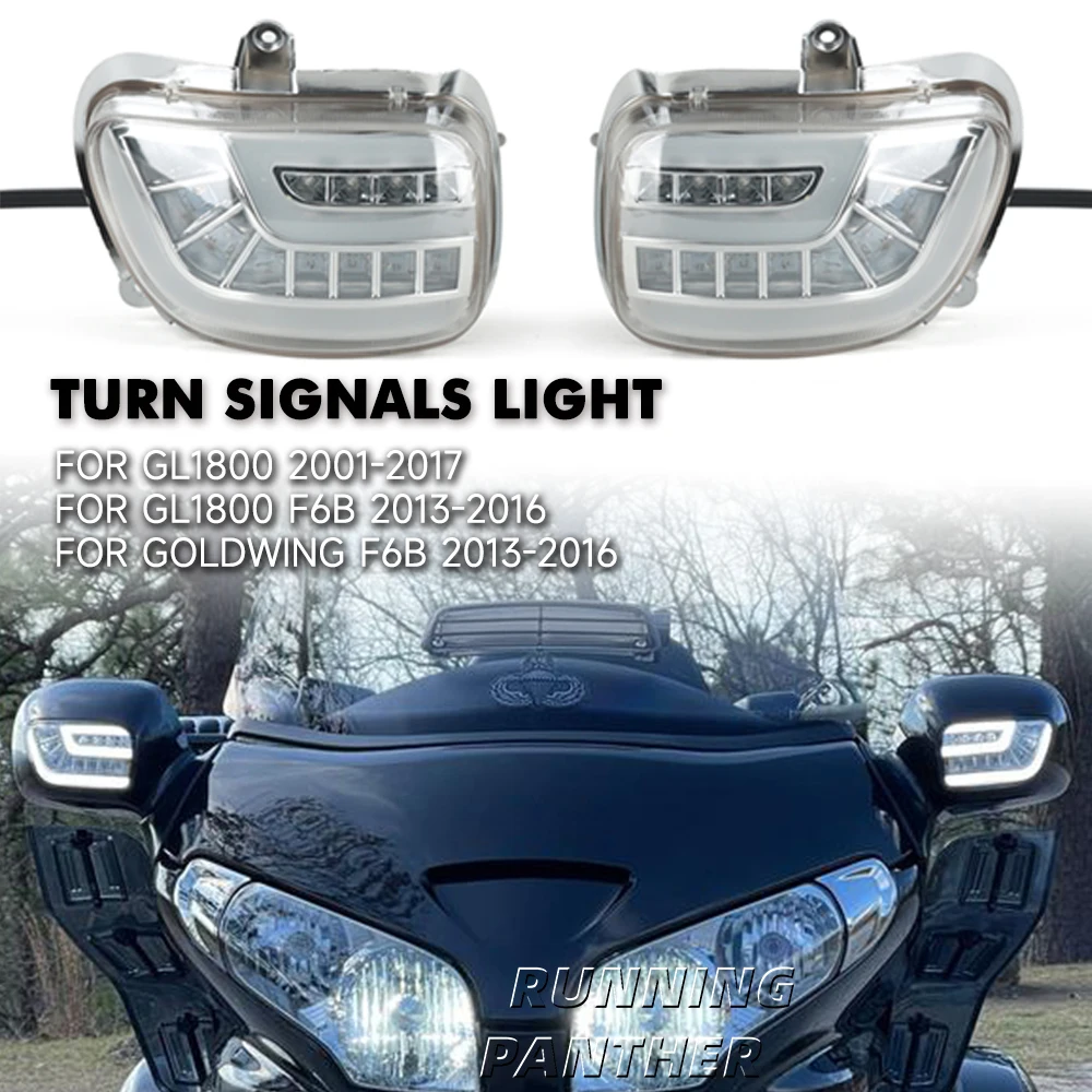 

Motorcycle Running Lights For Honda Goldwing Gold wing GL1800 GL 1800 2001-2012 F6B 2013-2016 Front LED Turn Signals Light