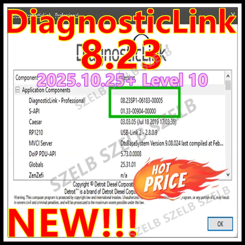 

Newest Detroit Diesel Diagnostic Link DDDL 8.23 SP1 [12.2025] + DDCT + DDRS + DDEC Diagnostic software GHG17 GHG21 EPA07 EPA