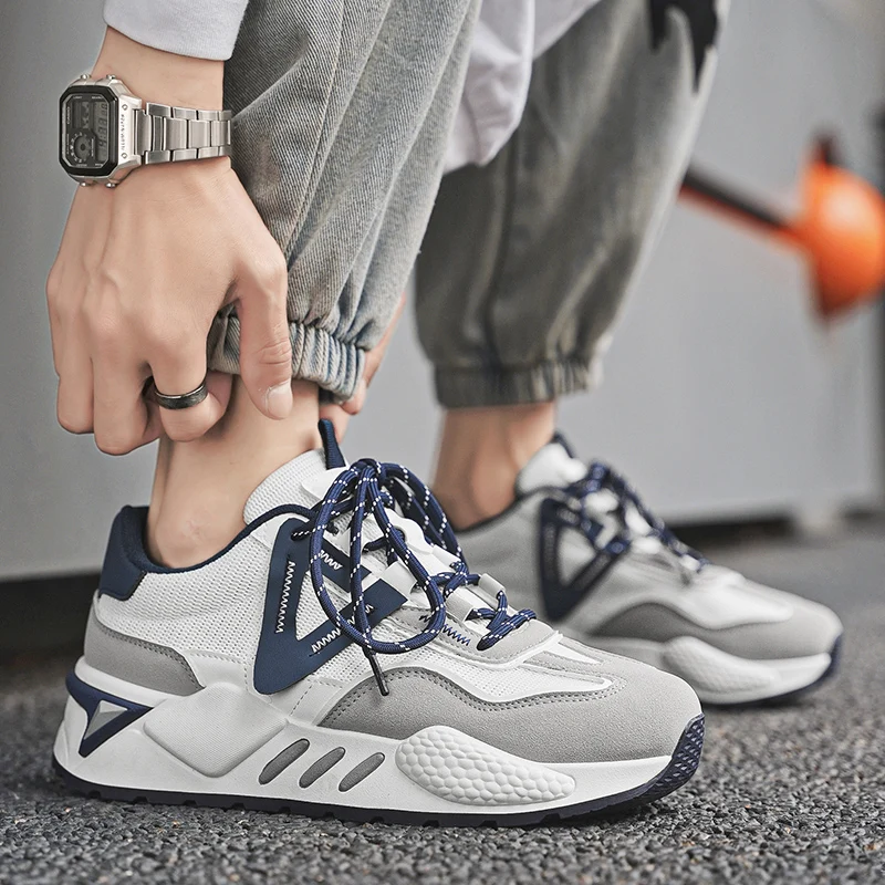 

Кроссовки на толстой подошве, мужские суперпопулярные туфли Форреста Гампа в стиле ретро, спортивная и повседневная обувь с дышащей сеткой.