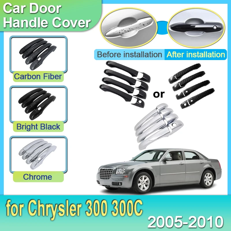 

Car Outer Door Handle Cover For Chrysler 300 300C MK1 2005 2006 2007 2008 2009 2010 Front Rear Right Left Replacement Accessorie