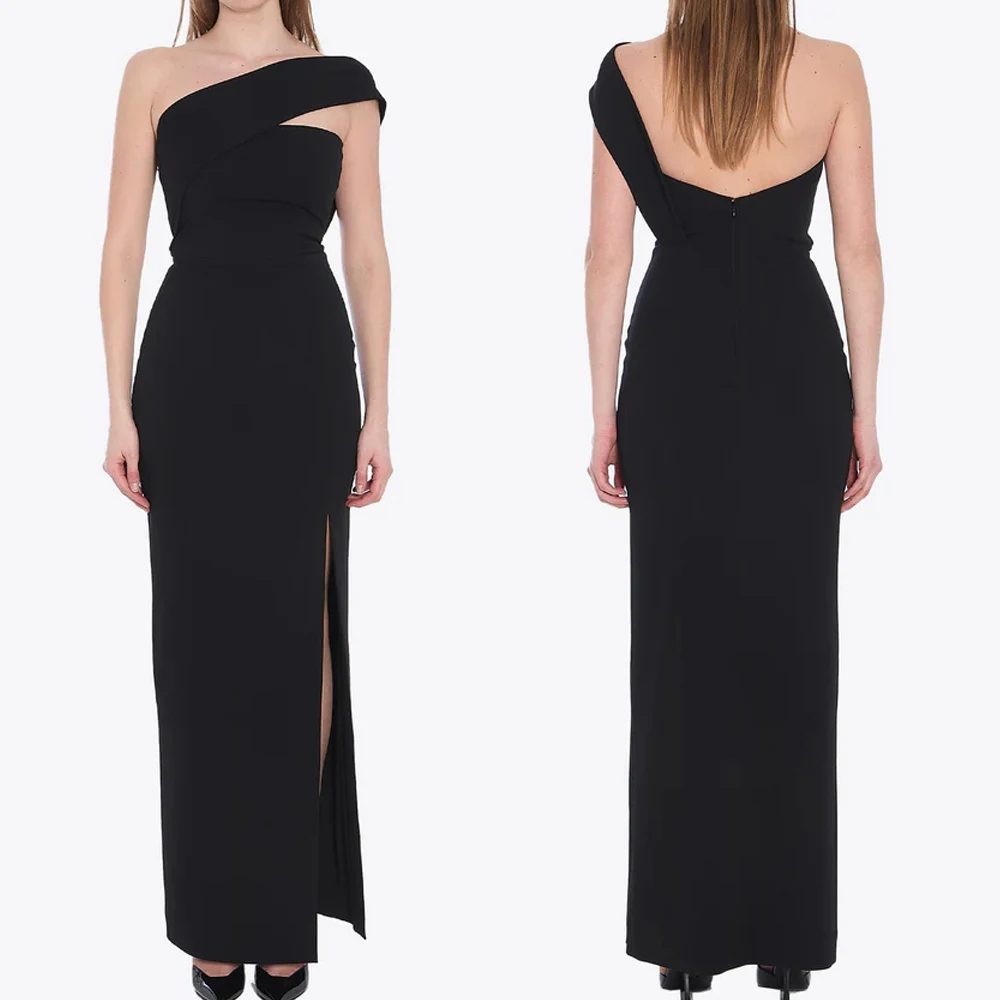 

Customized Elegant One-shoulder Maxi Dress A-Line Evening Dresses Occasion Formal Exquisite High Quality Prom Party Gowns Women