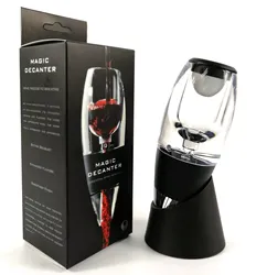 Przezroczyste czerwone wino otrzeźwiające Aerator nalewak magiczna karafka niezbędne wino szybki Aerator wino lej zestaw filtrów Bar niezbędne narzędzia