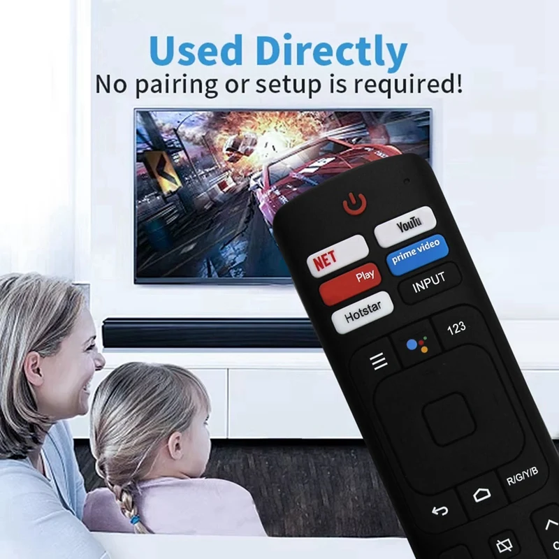 ERF3R69H Remote Control Replace For Hisense TV LC-43N610 55N6000 58N7503U 60N6200 65N5200 50H7GB 50H8C 55H5C 55H6B 55H7B