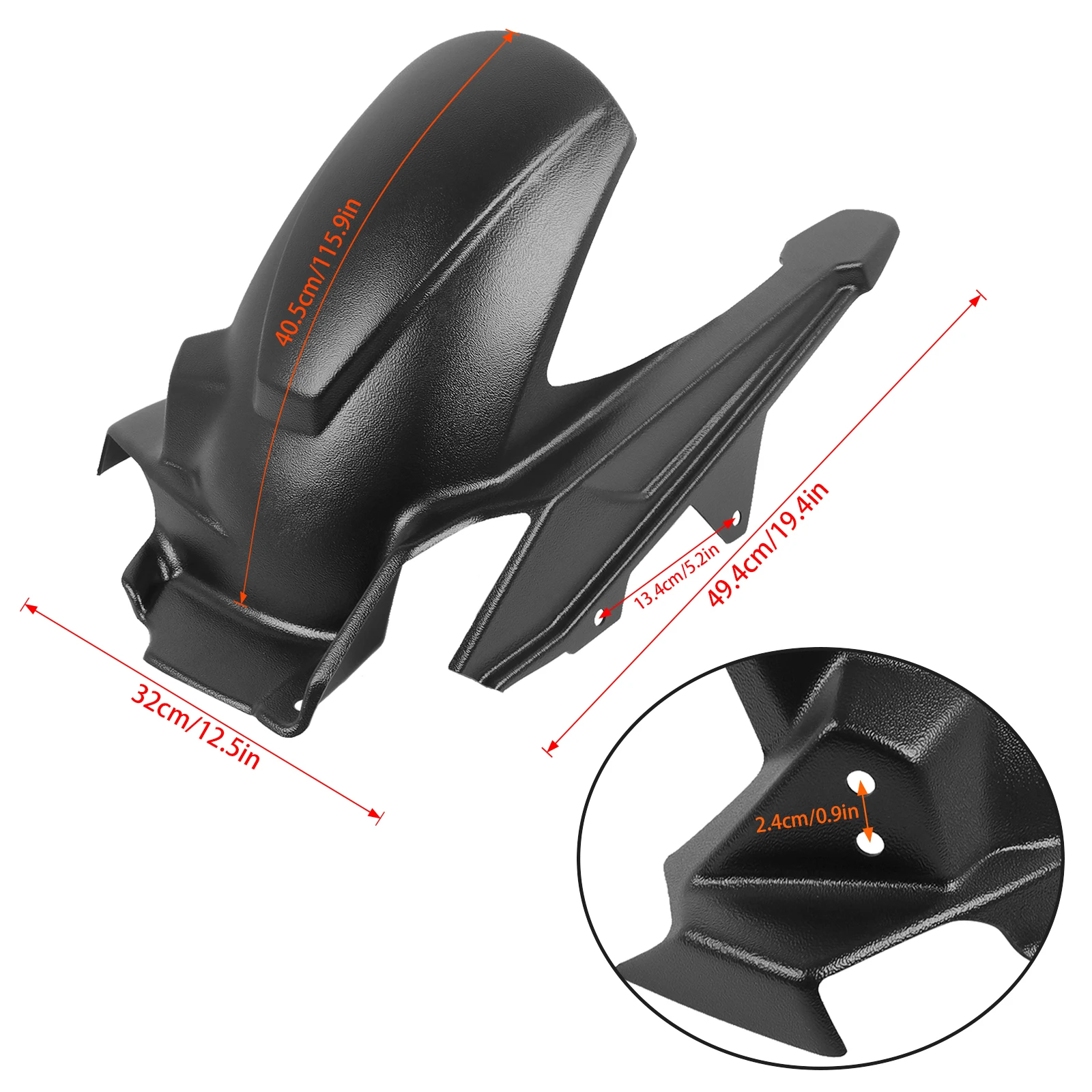 Hugger Rear Fender For Honda NT1100 DCT NT 1100 2022-2024 Rear Wheel Extension Mudguard Splash Guard Motorcycle Accessories