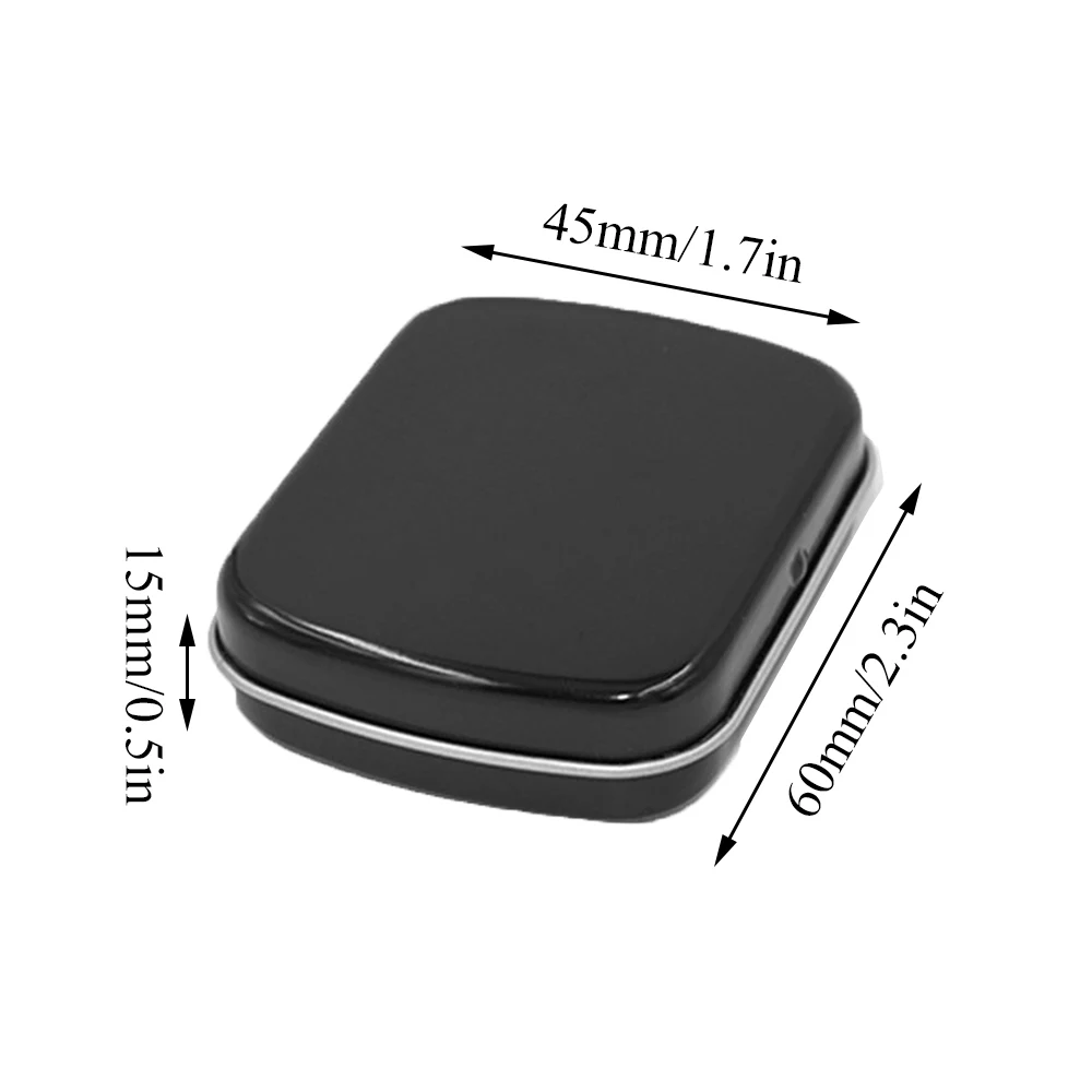 1PC Portable Metal Storage Box Name Card Tinplate Box Mini Flip Box Candy Box Mini Multifunctional Durable