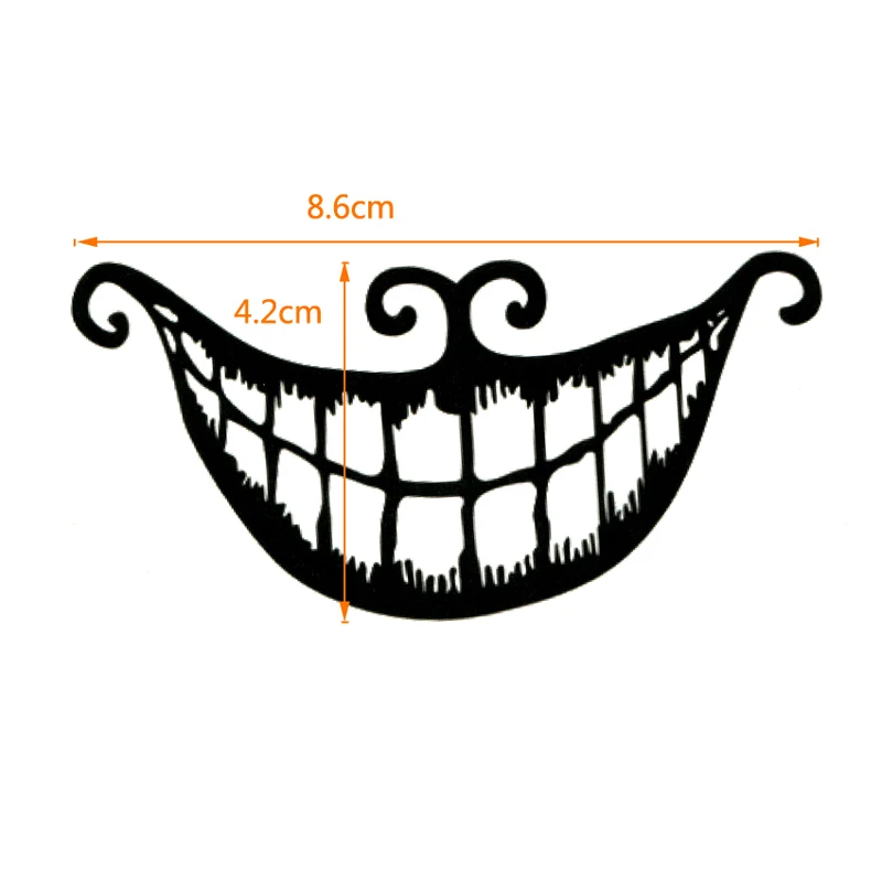 Clown's Smile Waterproof Temporary Tattoo Stiker Fake Tattoo Clown Laughs The Flash Tattoo Tatuagem Tatoo Men