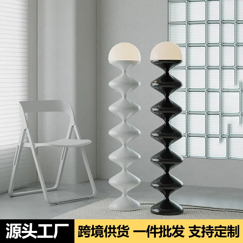 

Nordic medieval black gourd floor lamp living room high-end decoration simple cream wind bedroom bedside decoration table lamp