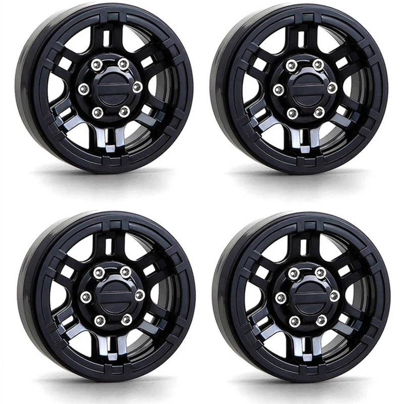 4PCS Plastic 1.9Inch Beadlock Wheel Hub Rim For 1/10 RC Crawler Axial SCX10 90046 AXI03007 Traxxas TRX4 Redcat MST Parts