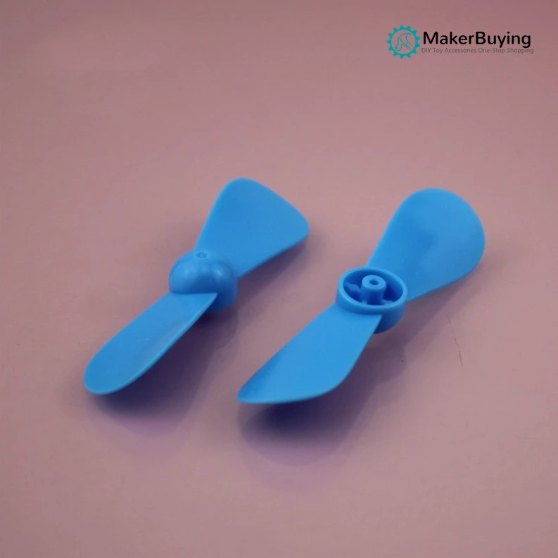 87mm two-blade propeller fan blade soft fan blade 1.5/2.0mm dual-purpose hole soft paddle blue