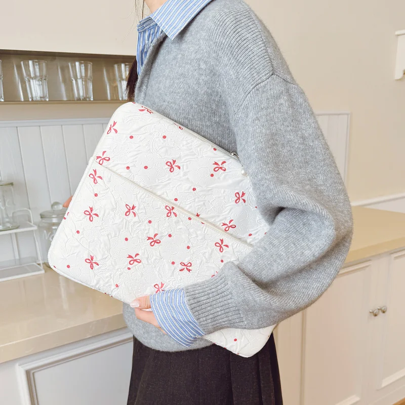 حقيبة كمبيوتر محمول احترافية مع سحاب لؤلؤي مقاس 13/15 بوصة، غطاء مقاوم للصدمات للأنشطة الترفيهية للعمل