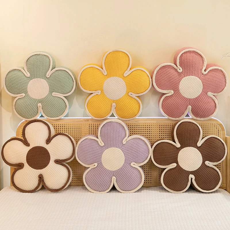 

Кавайная плюшевая игрушка, мягкая кукла, милая цветочная подушка, подушка для детей, подарок на день рождения, декоративная подушка в скандинавском стиле для дивана-кровати