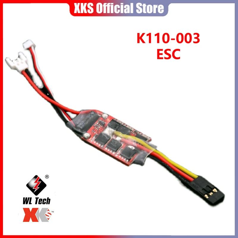 Wltoys XK K110 RC accesorios de helicóptero, engranaje de hoja, conversión de Metal, Motor de cola, cabezal de Rotor, dosel, tablero ESC, Servo para