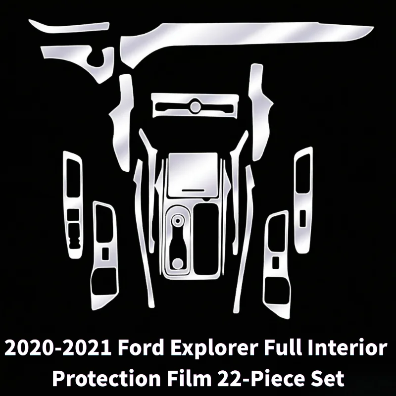 For 20-21 Ford Explorer interior film center console screen film  gear shift transparent paint protection film