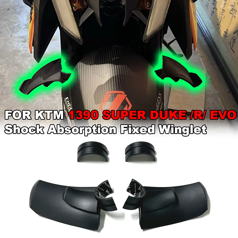 

For KTM 1390 SUPER DUKE / R / EVO 2024-2025 Motorcycle GP Front Damper Wing Aerodynamics Fixed Wing Side Lower Force Spoiler
