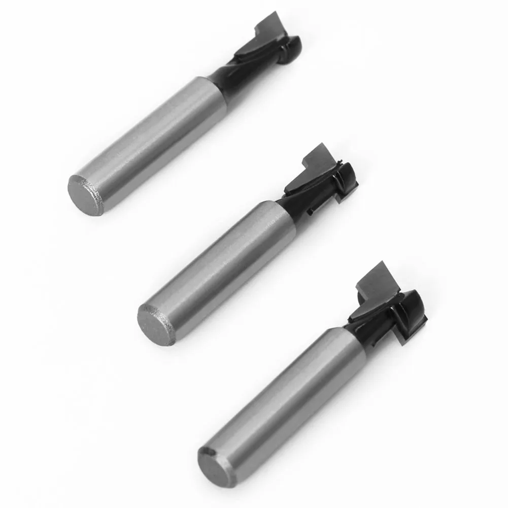 for T Type Router Bit Wood Photo Frame Woodworking Milling Cutter Rust-proof 3pcs set 45 Carbon Steel 8*1 2 8*3 8 8*9