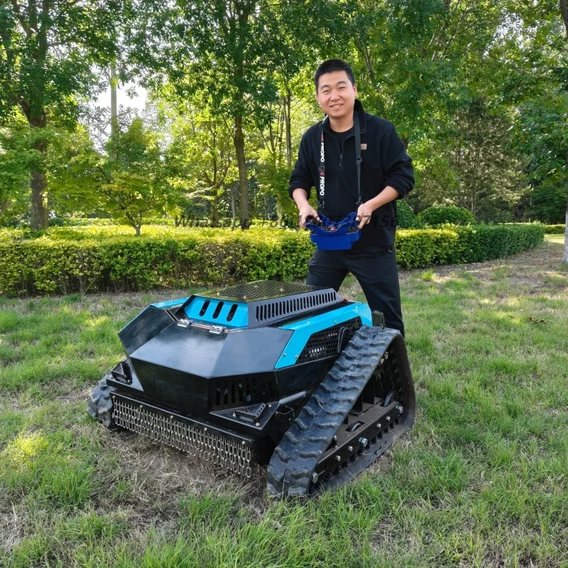 

Factory Direct Sales Cheap 685mm Track Remote Control Lawn Mower Zero Turn Lawn Mower Petrol Electric Start