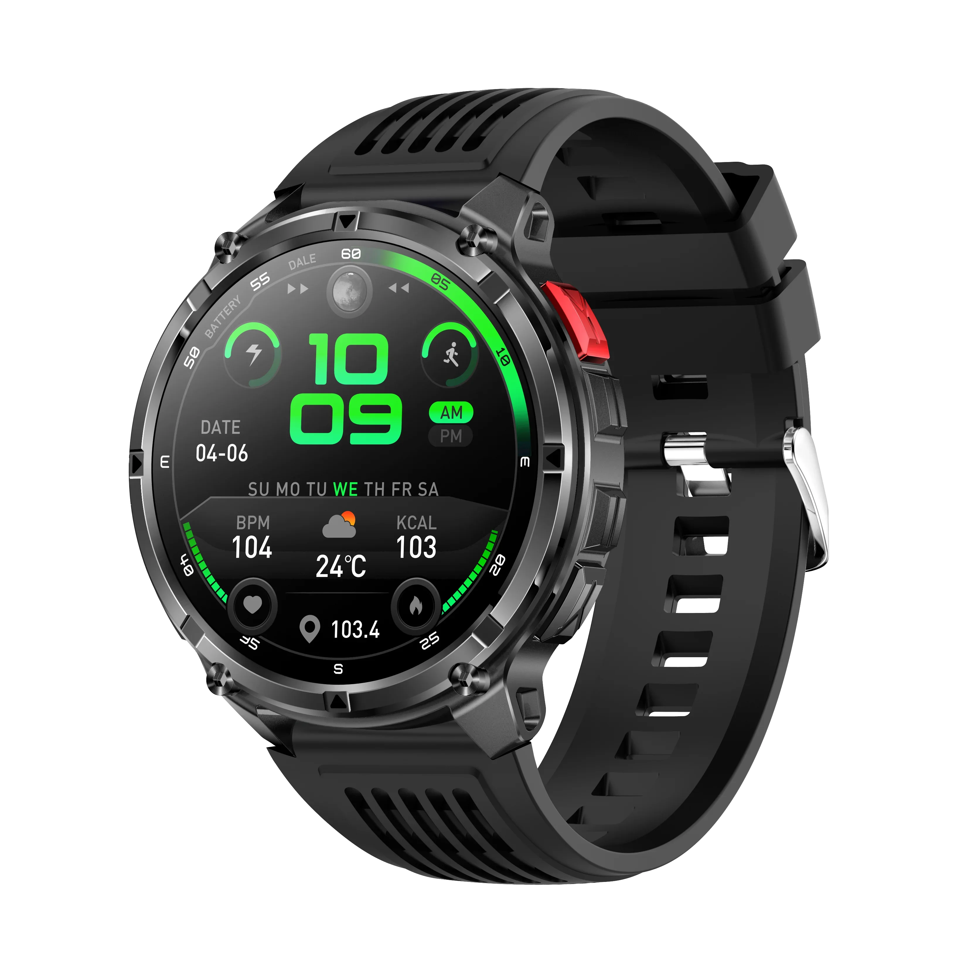 

HT33 Fashion 1.7 Inch Large Screen Waterproof Watch Long Battery Life Smart Watch Women Multi Sports Modes Sports Watches