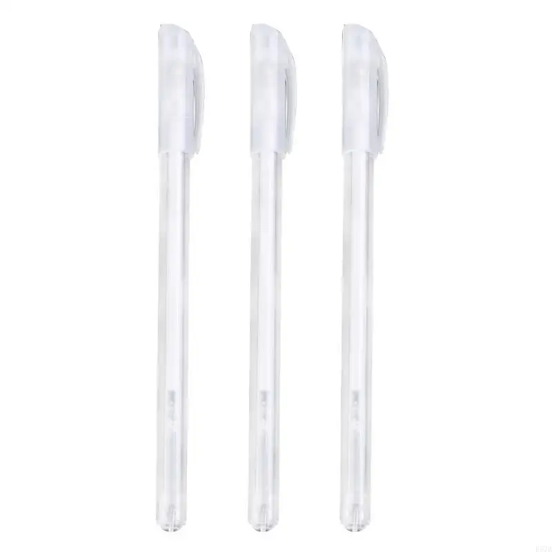3 Pcs White Gel Pens Refillable DIY Graffiti Drawing Pen White Highlighter Pens for Card Making Art Design