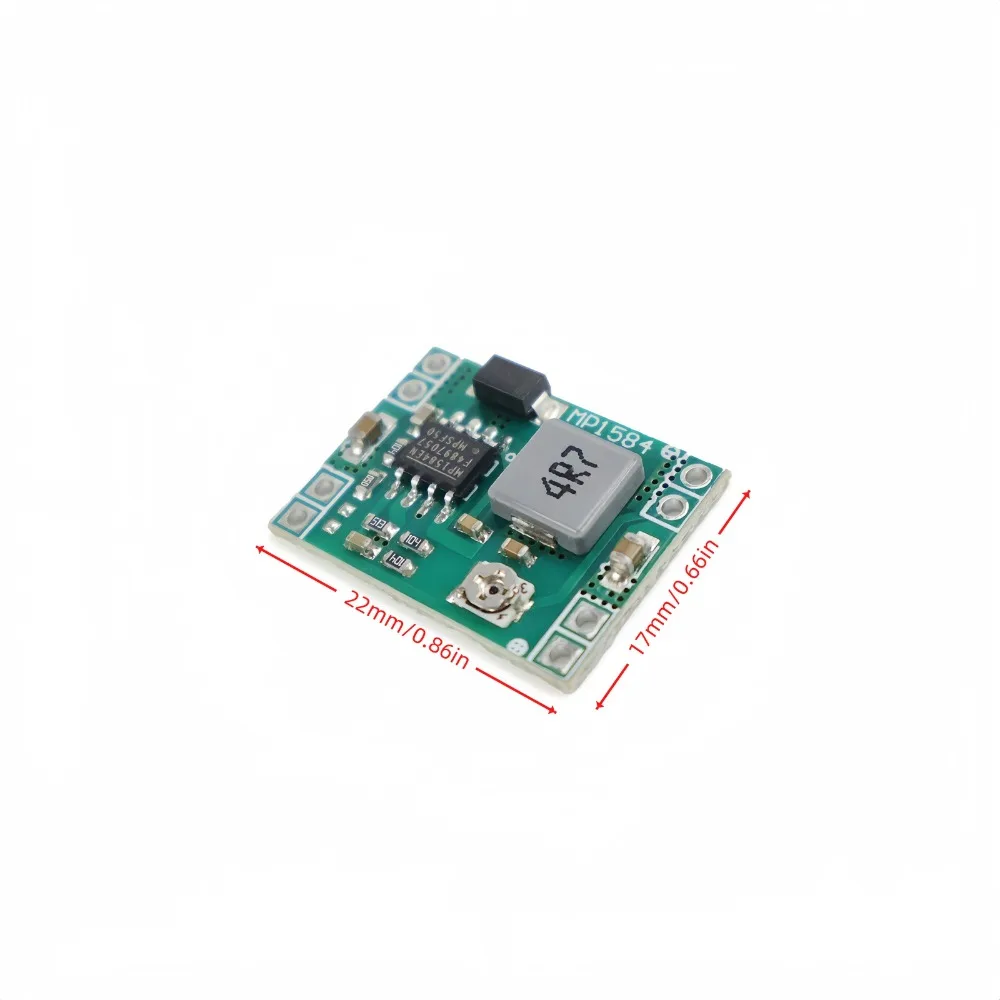 1-100 Stück MP1584EN 3A Mini-Abwärtswandler DC-DC 24V zu 12V 9V 5V 3V Einstellbares Abwärtsmodul Ersatz für LM2596 – Detail 3