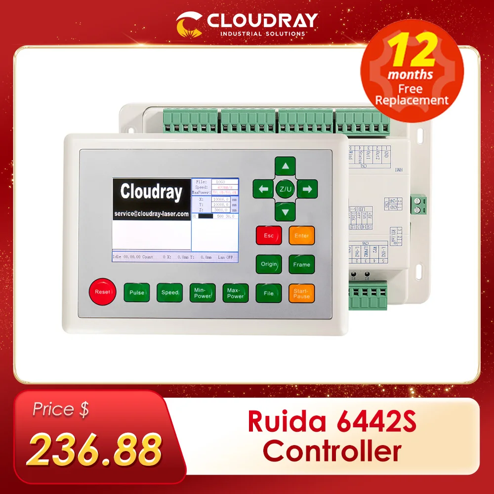 Cloudray Ruida  RD RDC6442G Co2 Laser DSP Controller for Laser Engraving and Cutting Machine RDC 6442 6442G 6442S