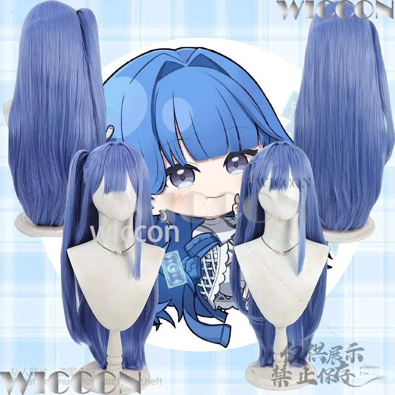 

Game NIKKE The Goddess Of Victory Cosplay Arcana Synthetic Hair Blue Ponytail Wigs Kawaii Japanese Girls Cos Comic Con Outfit