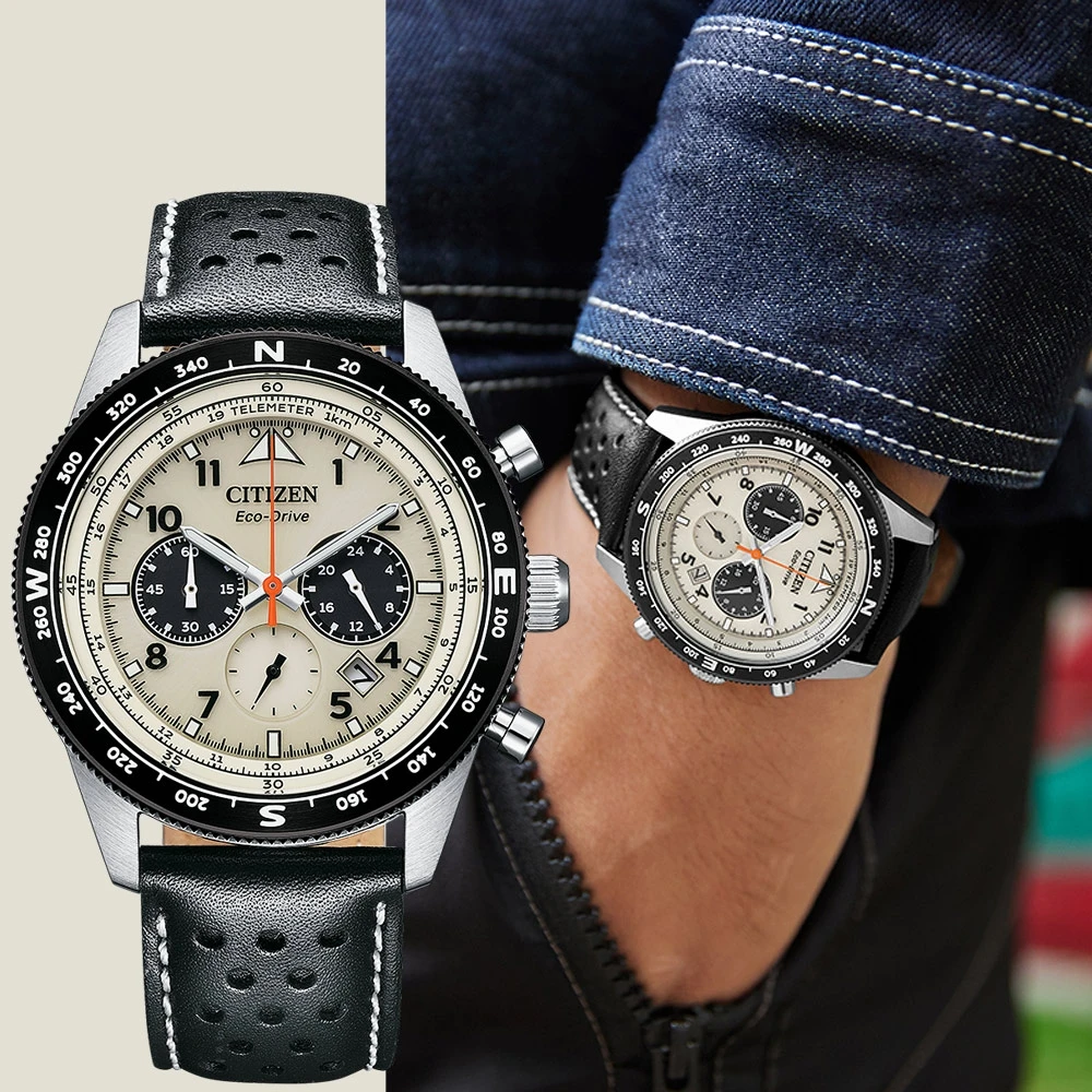 CITIZEN Leather Strap Quartz Professional Sport Chronograph Watch for Men Valentine's Day Gift Montre Hommes Jewelry Bracelet