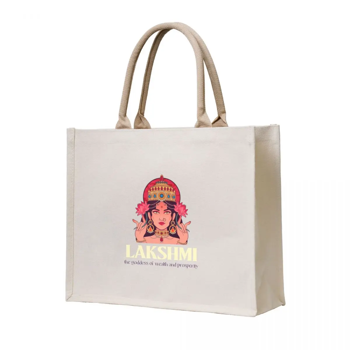 

Lakshmi - The Goddess Of Wealth And Prosperity Tote Bag cloth bag woman large size bags the tote bag Shopper handbag