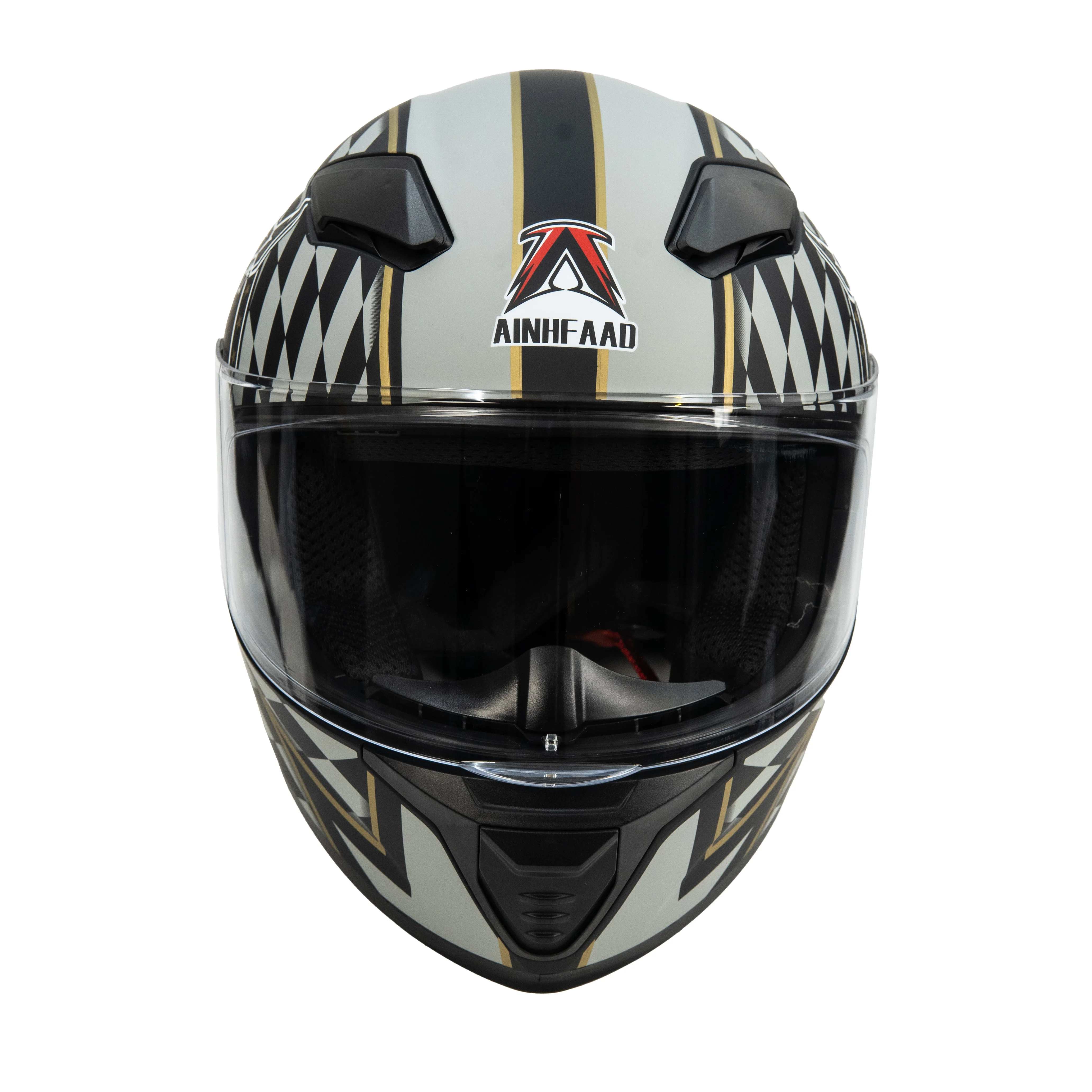 AINHFAAD Full-face helmet, DOT-certified motorcycle riding helmet, M/L Size,607