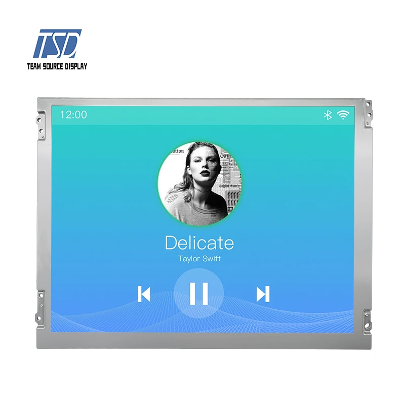 LCD di grado automobilistico TSD da 12,1 pollici 1024x768 Risoluzione 1000 nit Modulo LCD IPS TFT da 12,1" con interfaccia LVDS