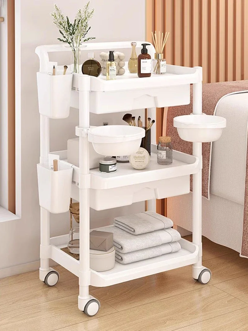 

Beautify Bedroom Multifunction Salon Trolley Lash Cosmetic Manicure Salon Trolley Nordic Carrito Auxiliar Beauty Furniture HYST