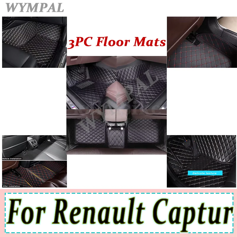 

Роскошные автомобильные коврики для Renault Captur 2014 2015 2016 2017, автомобильные подушечки для ног, автомобильный ковер, аксессуары на заказ, полные коврики