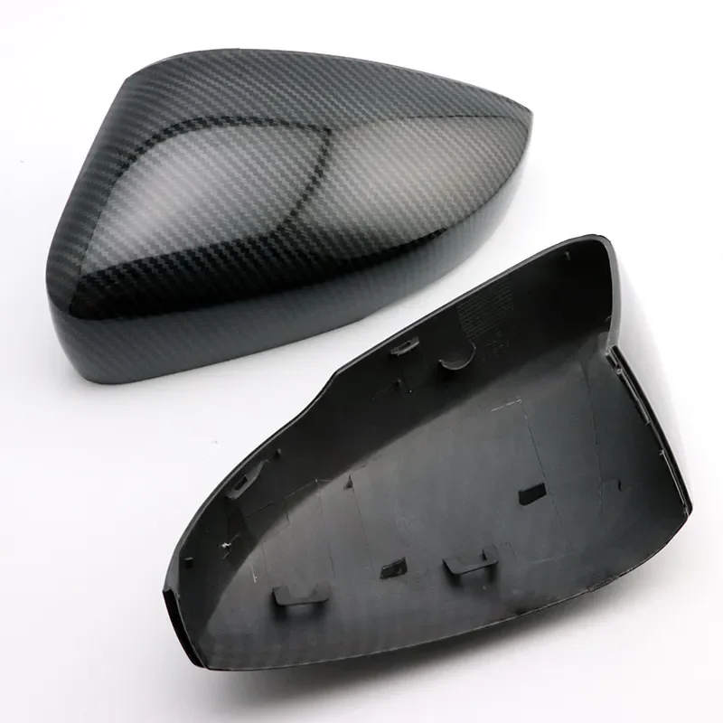 for Volkswagen Polo 6R 6C 2010-2017 Carbon Fiber Water Transfer Rear View Mirror Cover Shell Cap Replacement Accessories