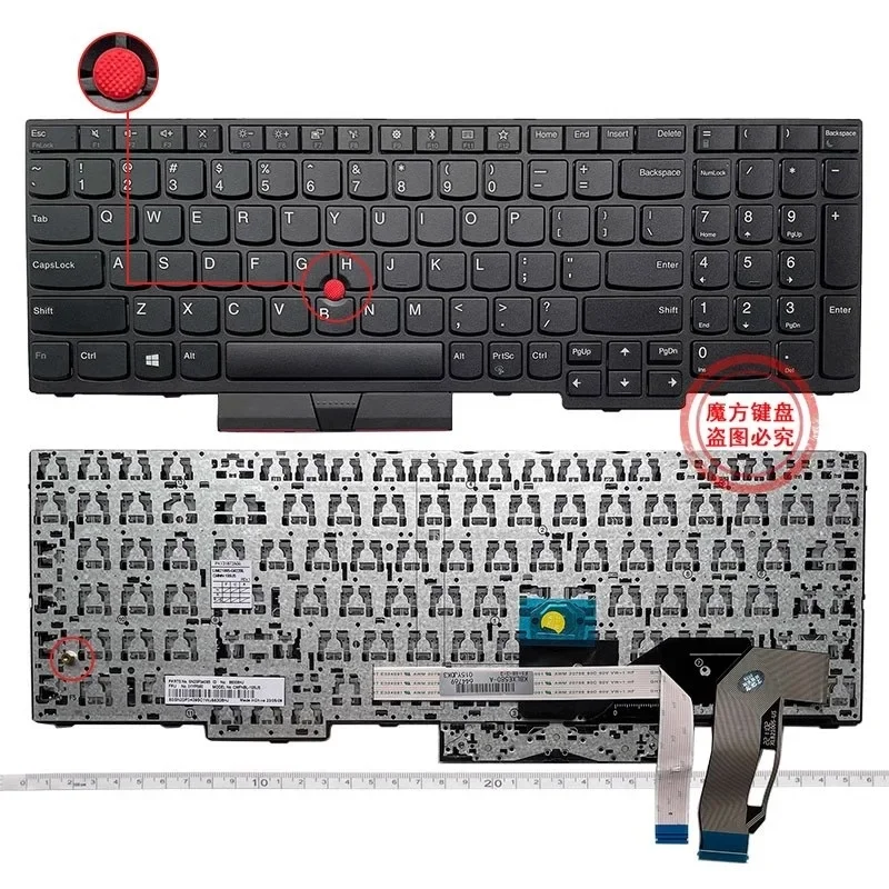 

New US Keyboard For Lenovo Thinkpa E590 P52 P53 P72 P73 L590 R590 P51S P52S English Keyboard