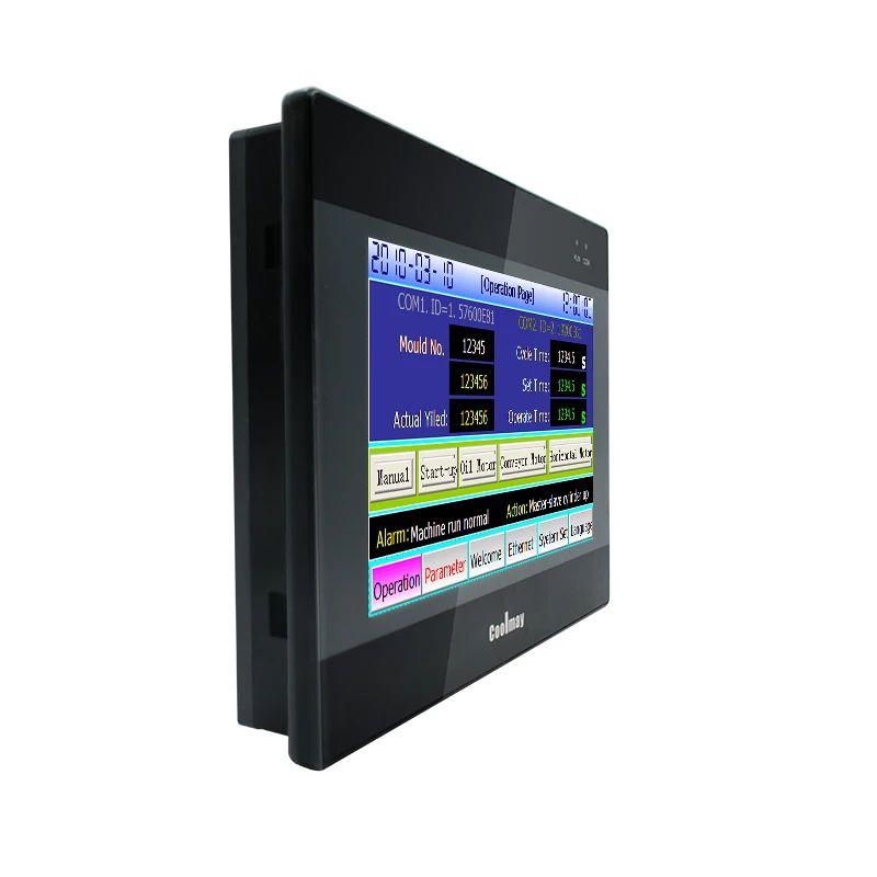 7 inch integrated hmi plc with modbus rs232 rs485 com port