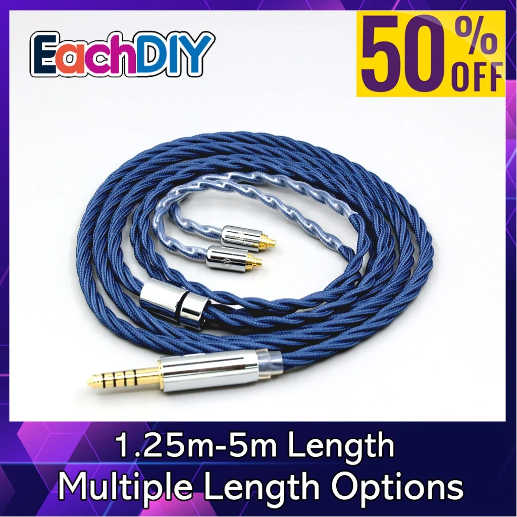 

99% чистый серебряный OCC Графеновый сплав с полным рукавом кабель для наушников для JVC HA-FW001 FW002 FD02 FD01 FW10000 FW01 FW02 fx850 LN008619