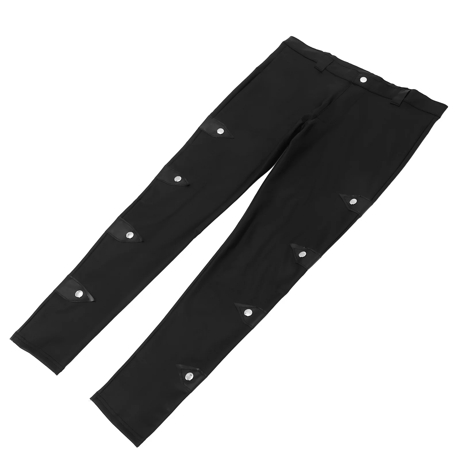 

Pants Stretchy Breathable Elastic Waistband Night Club Long Trousers Slim Fit Legging Casual Daily Wear
