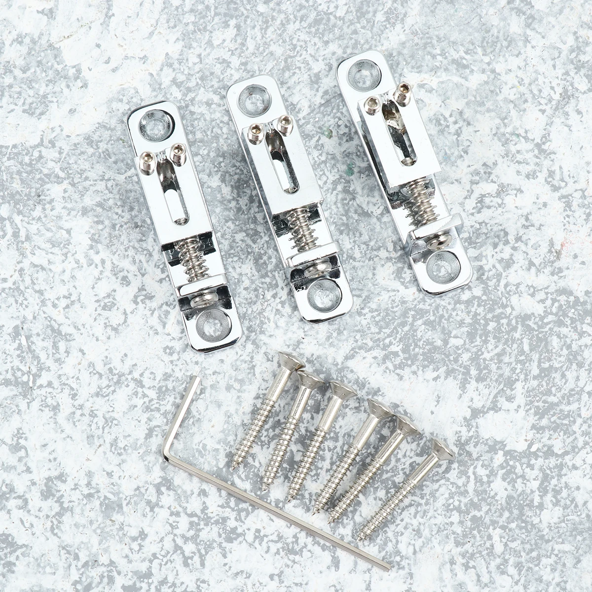

3PCS Guitar Bridge Guitar Parts Smooth Metal Durable Rust Resistant Bass Classical Acoustic Electric Accessories