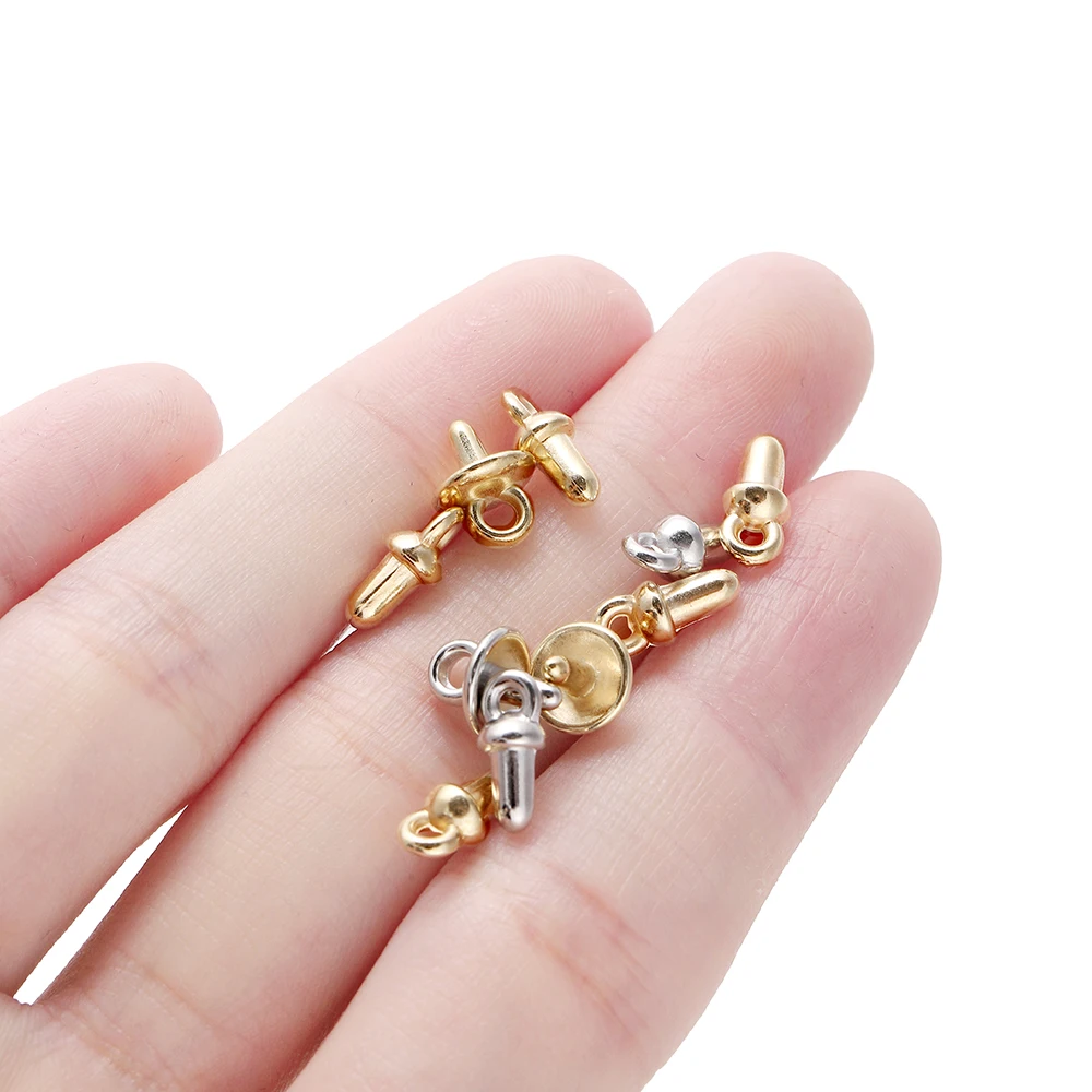 100Pcs/Lot 7*9mm Small Eye Pins With Cap Hooks Eyelets Screw Threaded Colorful Clasps Hook For DIY Jewelry Making Findings