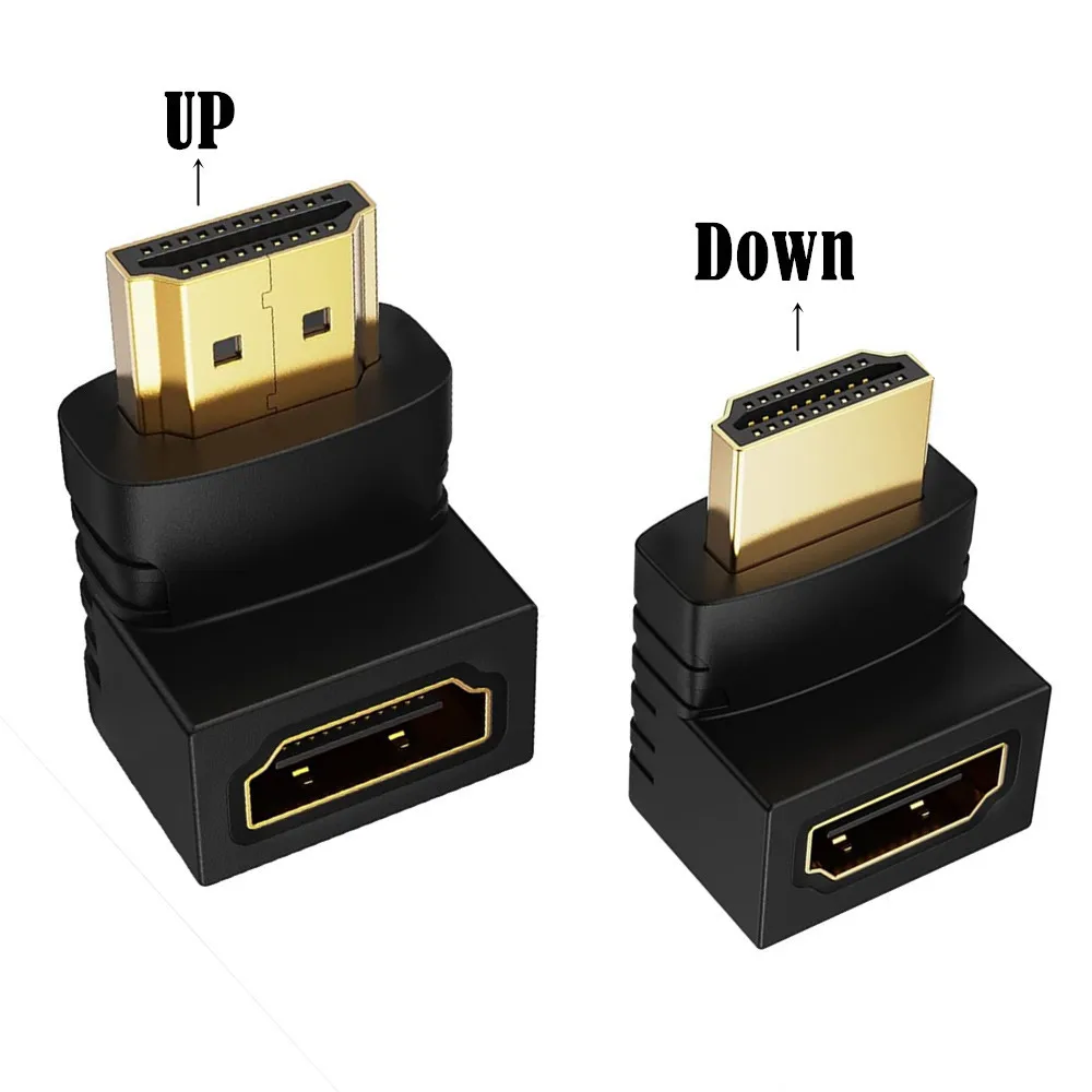 HDMI-compatible 90 degree right-angle adapter HDMI-compatible 270 degree HDMI-compatible male to female HD elbow connector