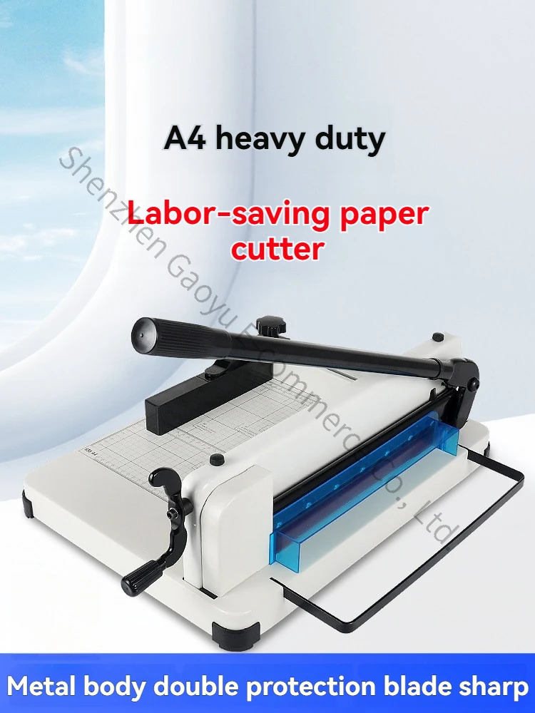 858A4 Heavy Paper Cutter Manual Paper Cutter Office A4 Board Cutting Accounting Tender Financial Certificate Thick Layer  Card