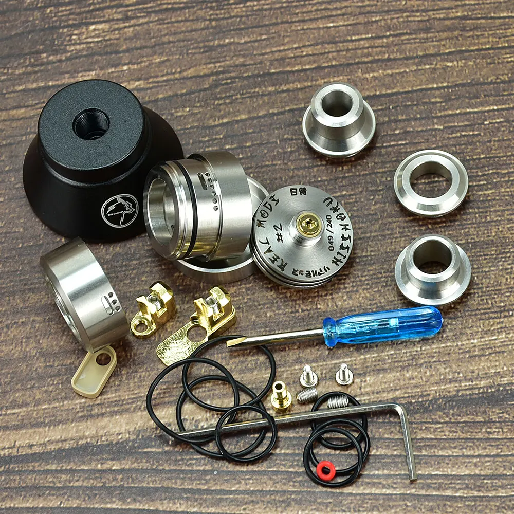 wolfcoolvape Nisshoku rda vape mtl 22MM rda vape tank 316SS tank mtl rda 24mm Beauty ring Rebuildable drip tip Atomizer