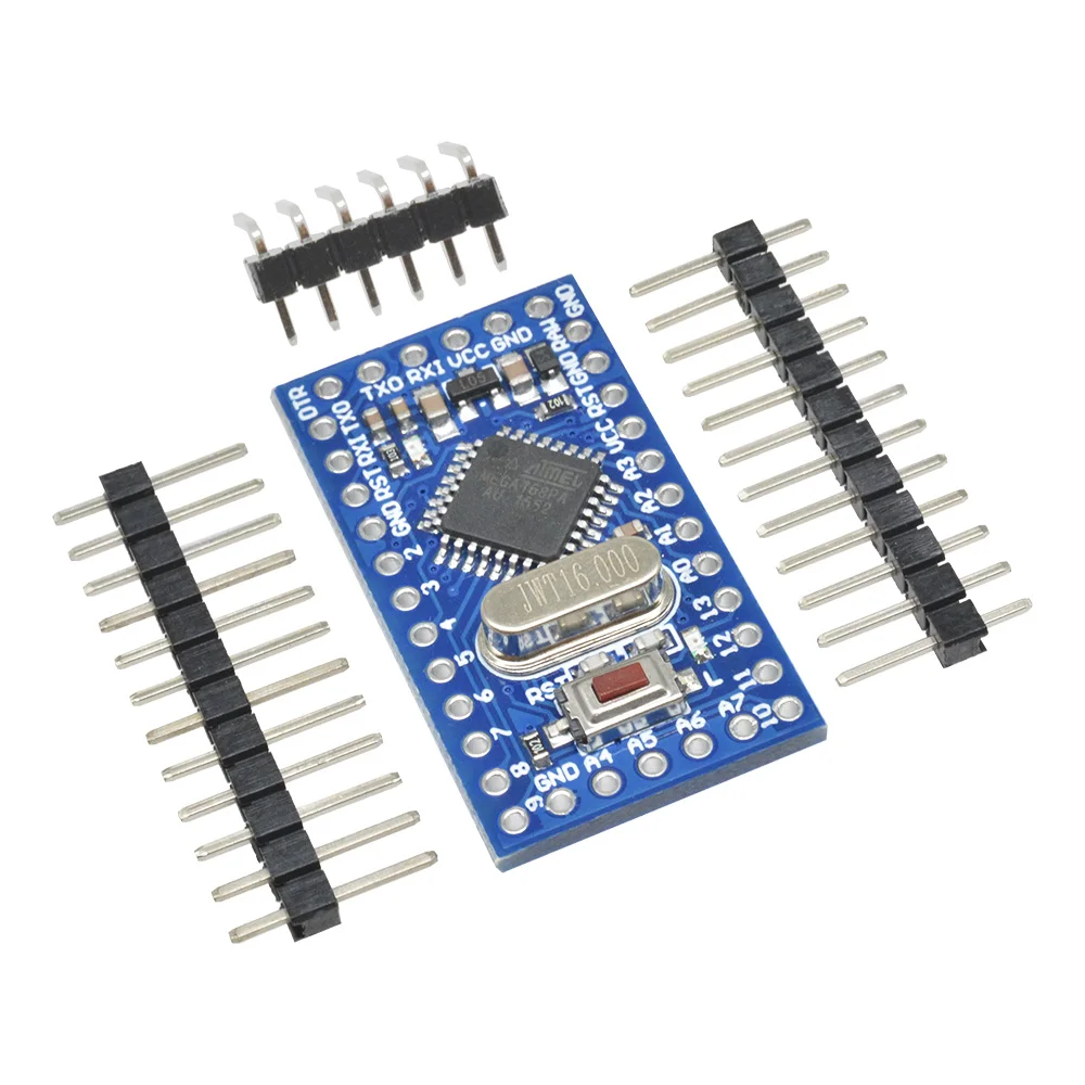 Pro Micro Atmega168 5V 16M Original Chip Plug-In Crystal Osilator To Replace ATmega328 Bootloader untuk Arduino Pro Mini dengan Header