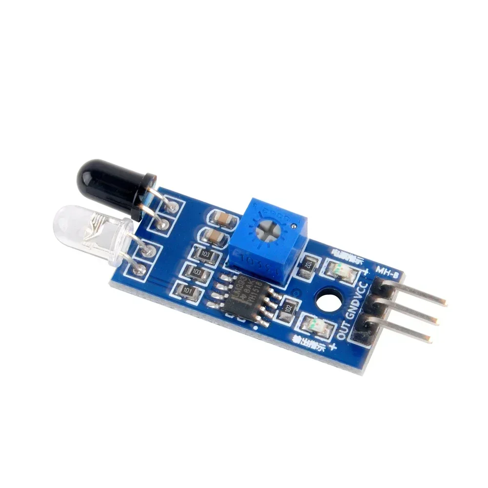 10PCS IR Infrared Obstacle Avoidance Sensor Module 3-Wire Reflective Photoelectric Detection Board for Arduino Smart Car Board