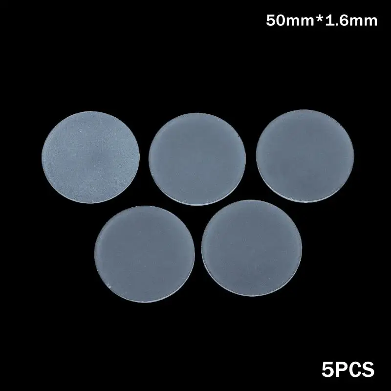 5 STKS Matte Glazen Diffuser, Frosted Ronde Platte Lampenkap voor Zacht, Zelfs Licht in LED Downlights & Zaklampen