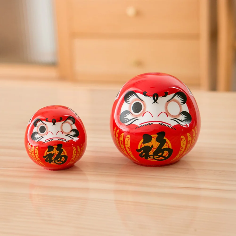 Little Bodhidharma Ornaments Toys Japanese Daruma Tumbler Figurines Ceramics Miniature Lovers Statue Darumafigurines